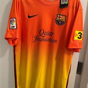 DANI ALVES FC BARCELONA 2012 2013 AWAY JERSEY SOCCER